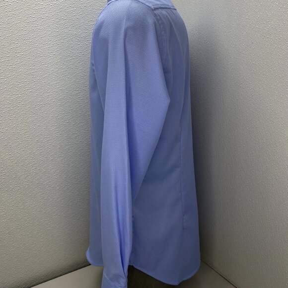 NEW ROBERT GRAHAM Kane Long-Sleeve Button-Down Shirt – Light Blue – Size 16 - Picture 12 of 14